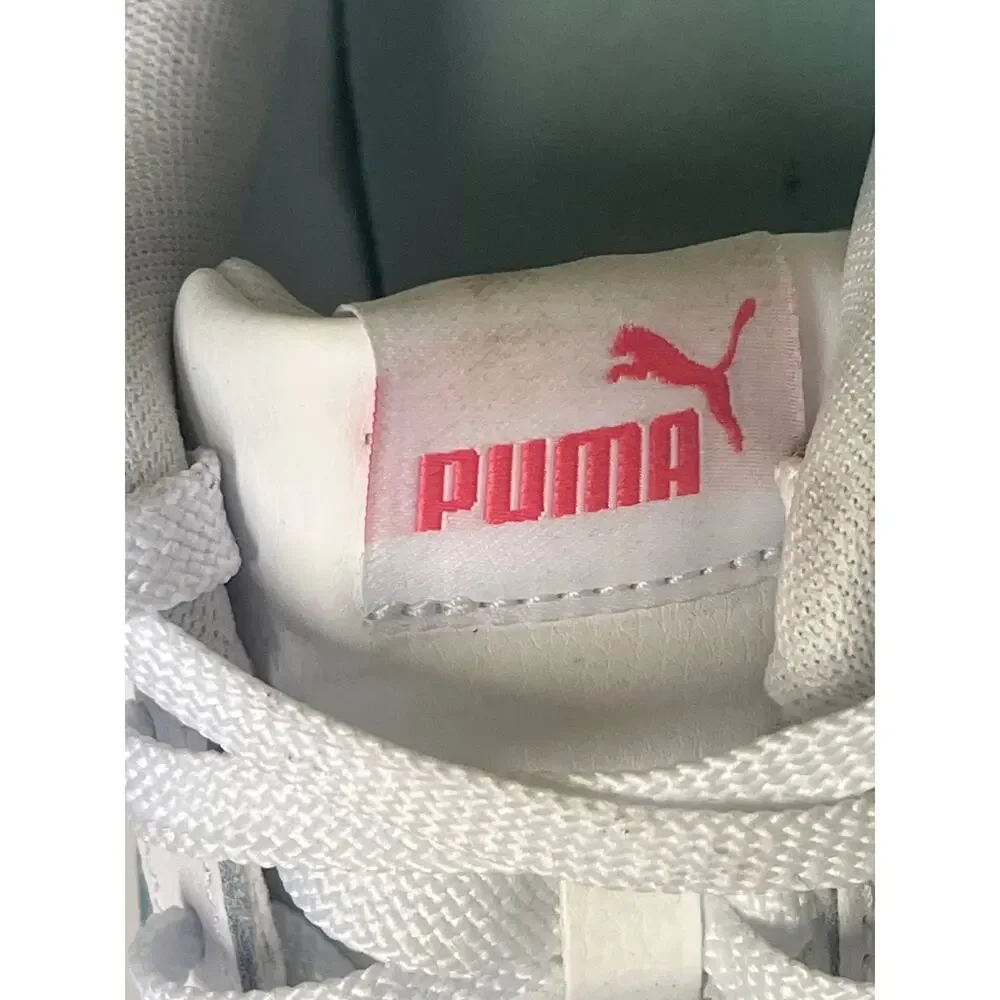 Big Kid's Puma Carina 2.0 Fade Jr White/Pink/Blue - size 7 - 390472-01 With Box